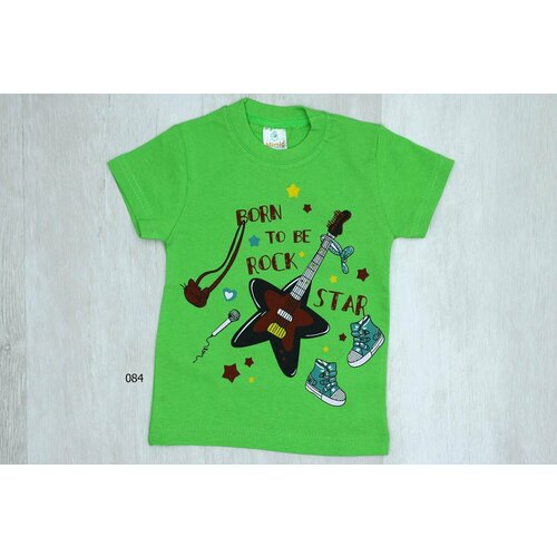 фото Футболка mimic, размер 104, зеленый