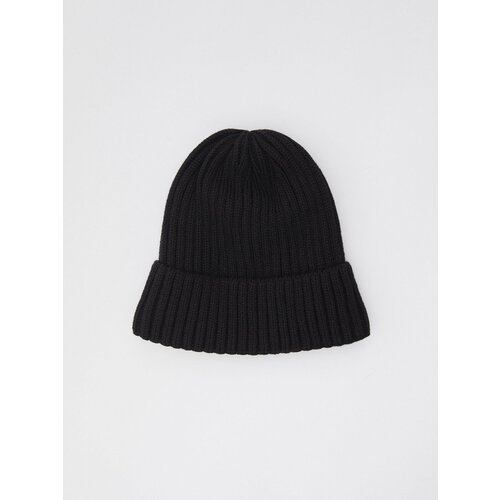 фото Шапка бини zolla, размер 54-58, черный