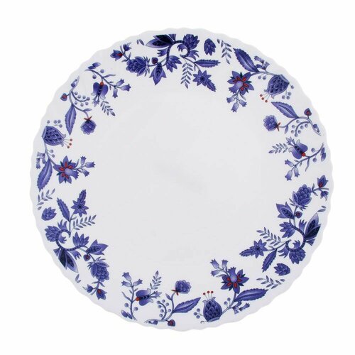 Тарелка подстановочная Таис опаловое стекло 24см 399₽