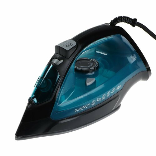 Утюг ENERGY EN-348 2600 Вт керамическая подошва 350 мл чёрно-бирюзовый 473200₽