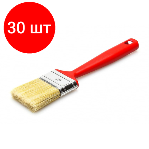 Комплект 30 штук, Кисть флейцевая д/дисперсионных красок 50х14мм Лазурный берег (61050)