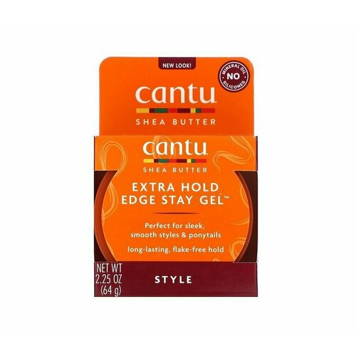 Cantu Shea Butter Extra Hold Edge Stay Gel, гель для укладки волос, 64 g