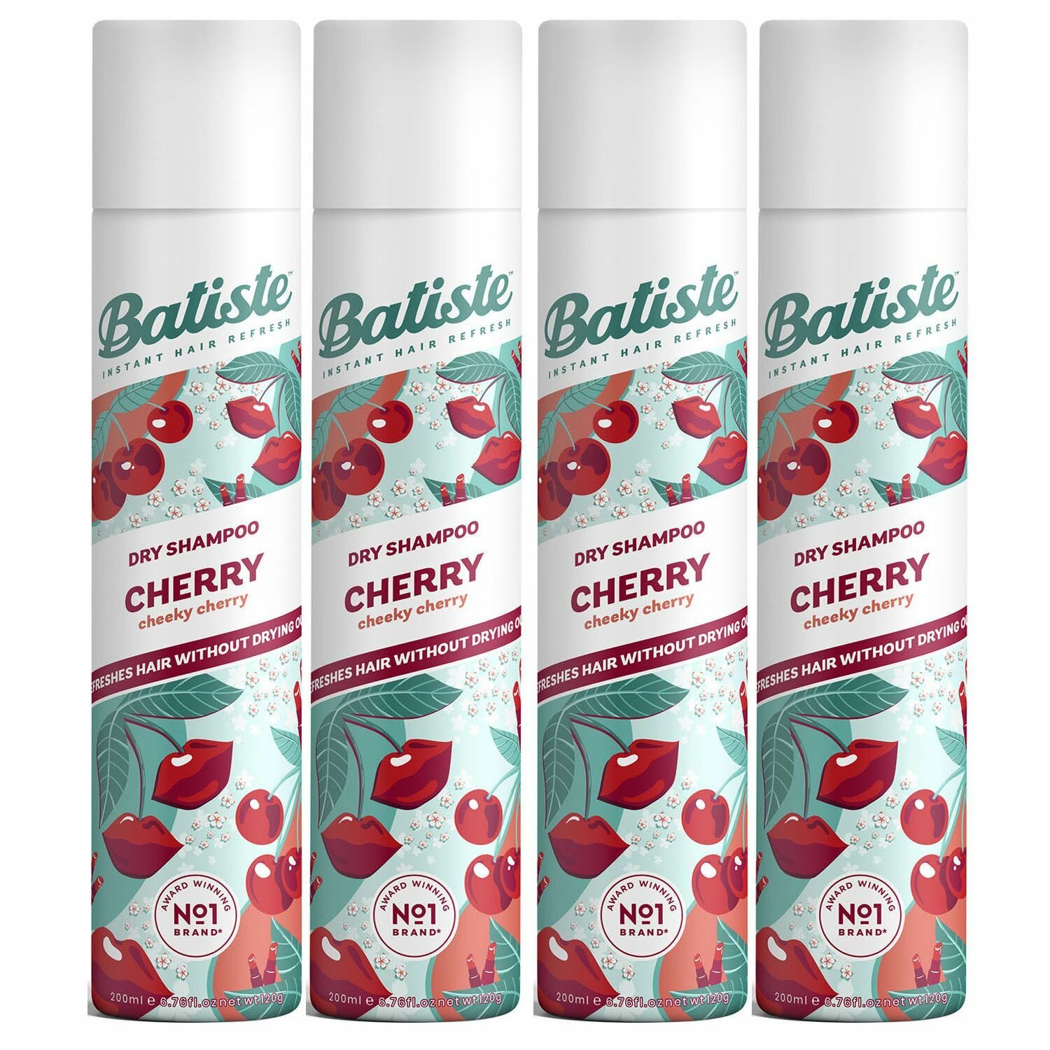 Batiste Сухой шампунь Cherry, 4 х 200мл