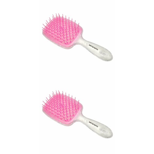 Rama Rose Расчёска массажная для волос продувная, 2021-K, пластик, 20,5 см, 2 шт.
