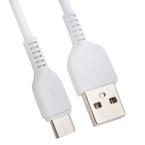 USB кабель HOCO X13 Easy Type-C, 2.4А, 1м, TPE (белый) usb кабель hoco x13 easy type c 2 4а 1м tpe черный