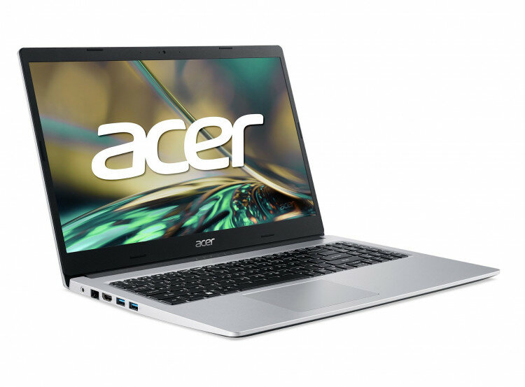 Ноутбук Acer Aspire 3 A315-510P-3652, 15.6" (1920x1080) IPS/Intel Core i3-N305/8гб/256ГБ SSD/UHD Graphics/Без ОС, серебристый (NX. KDHEM.009)