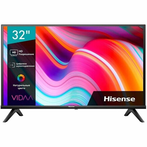 Hisense LCD LED телевизоры Hisense Hisense 32 32A4K Frameless черный HD 60Hz DVB-T DVB-T2 DVB-C DVB-S DVB-S2 USB WiFi Smart TV RUS 2106000₽