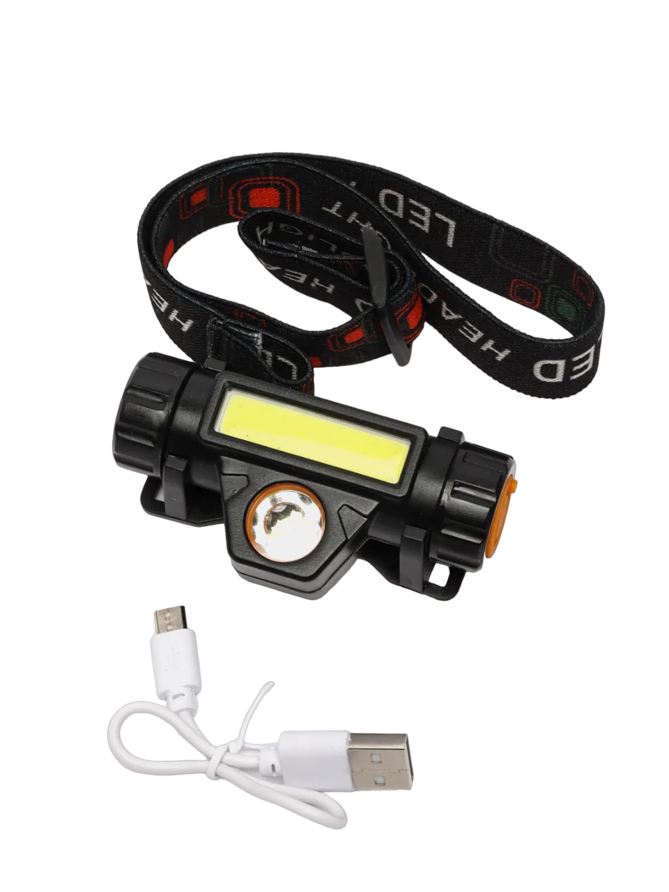 Фонарь налобный CP 5501, светодиодный, аккумуляторный фонарик