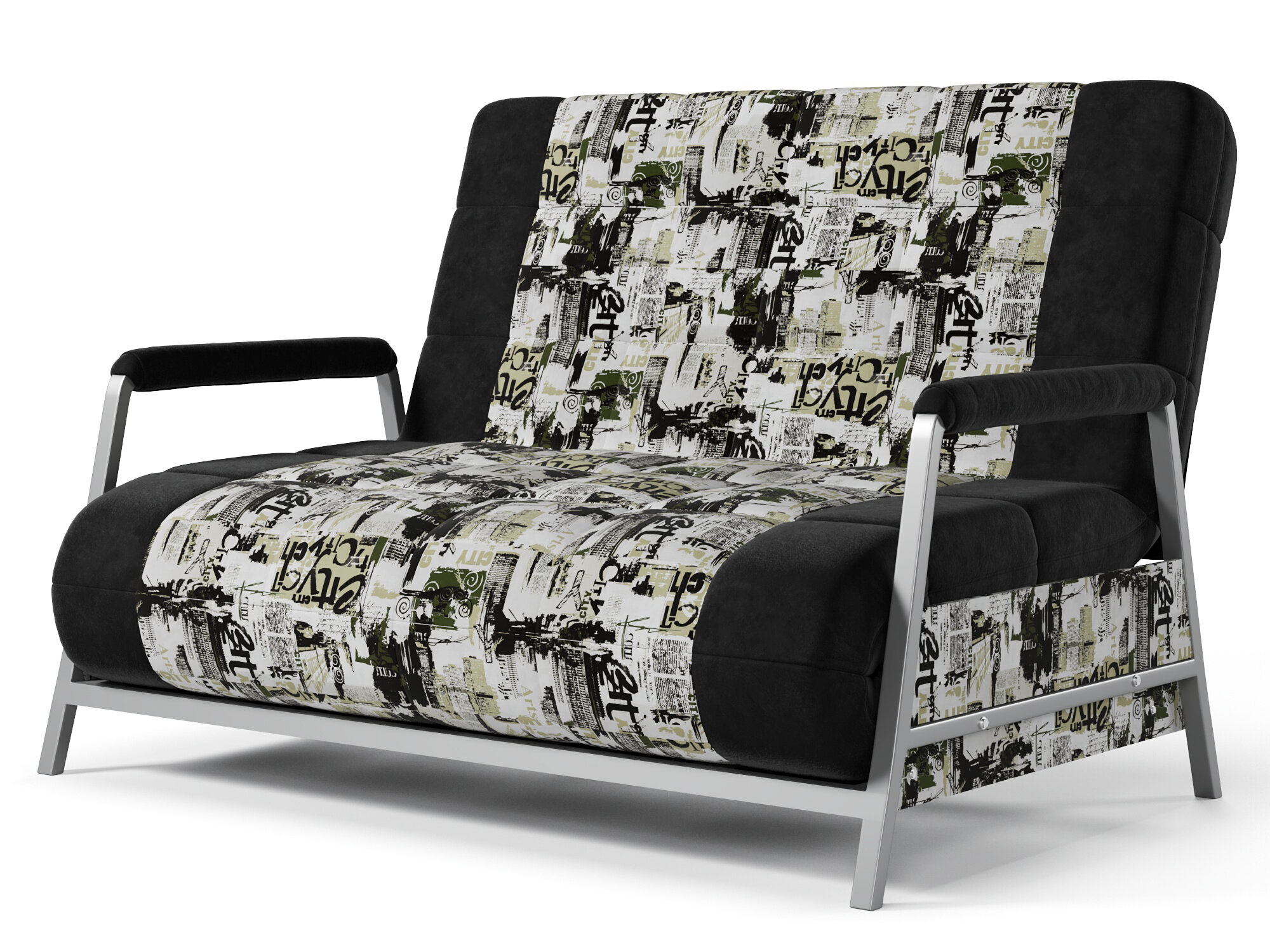 Диван-тахта-шезлонг Avanti 120 City Prints City 3 (125х85х95, СМ 120х200)