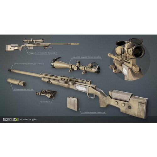 Sniper Ghost Warrior 3 - Sniper Rifle McMillan TAC-338A (Steam; PC; Регион активации все страны)