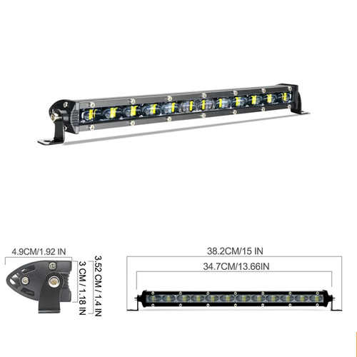 Светодиодная балка дальнего света птф 34см линзованная с СТГ