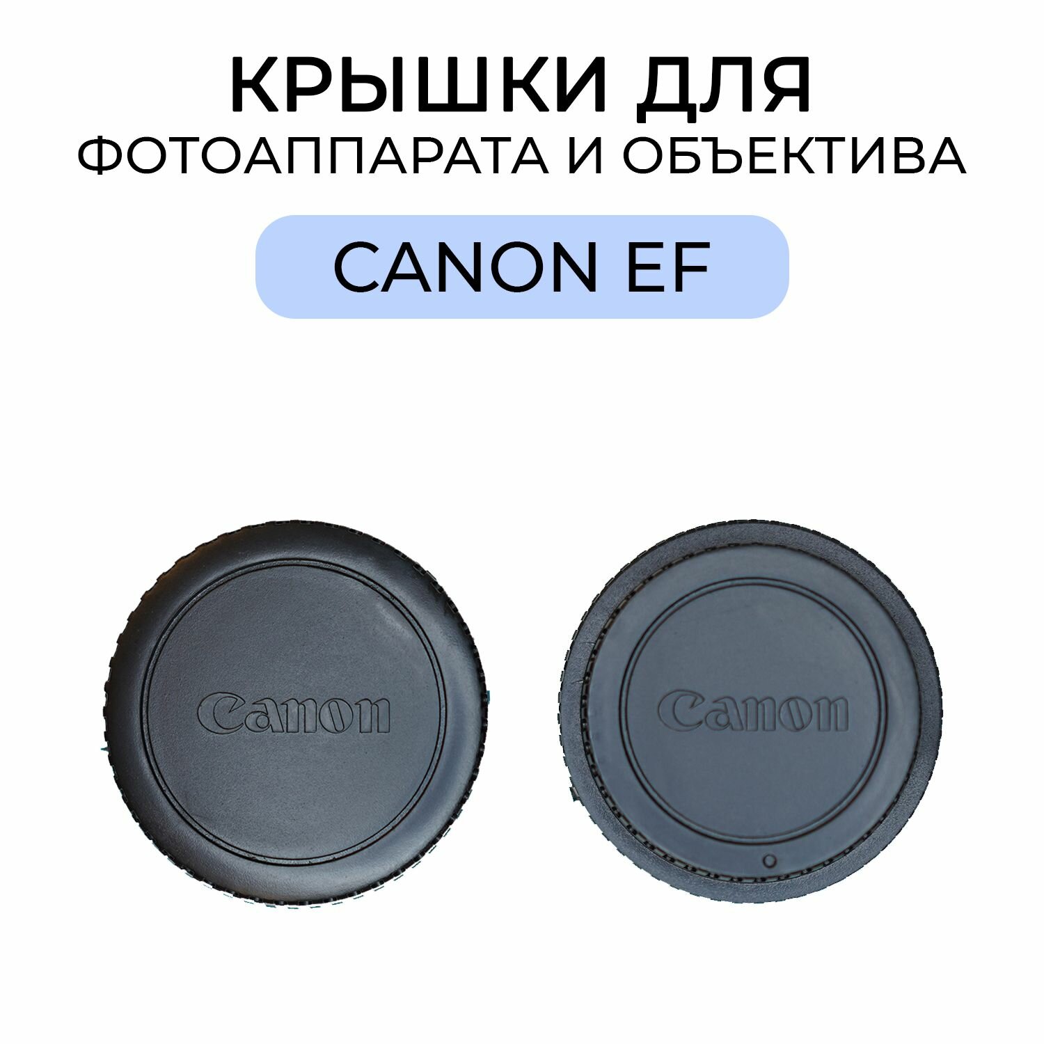 Комплект крышек для фотоаппарата и объектива с байонетом Canon