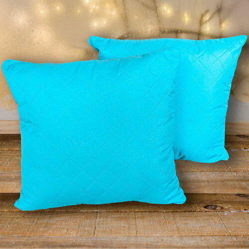 Подушка 40х40см голубой микрофибра пэ 100 545₽