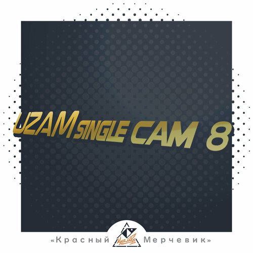 Наклейка UZAM single cam 8 - 29см Золото 320₽