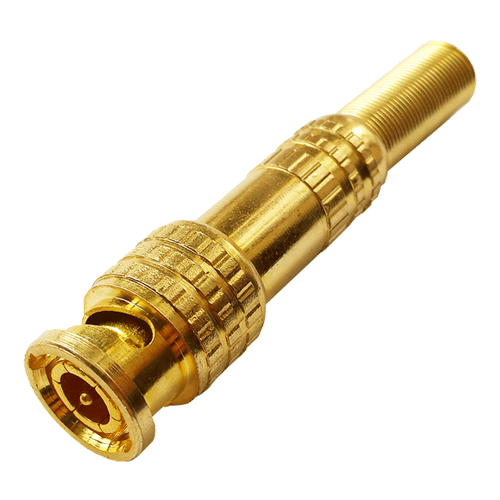Разъем TS BNC Gold штекер под винт с пружиной металл 320₽