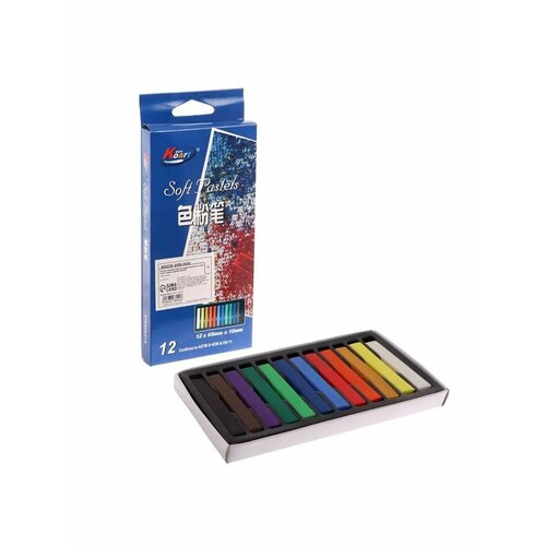 Пастель художественная профессиональная сухая 12 цветов 723₽