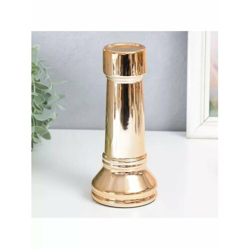 Сувенир керамика Шахматная фигура Ладья золото 20х88х8 808₽