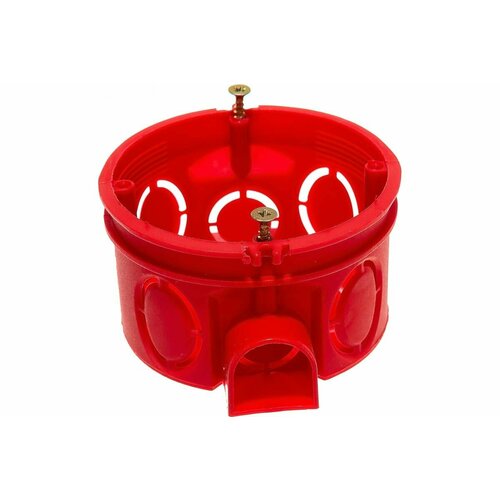 Подрозетник с кабель-каналом для сплошных стен STEKKER красный EBX20-01-1 A3A647-003 39293 127₽