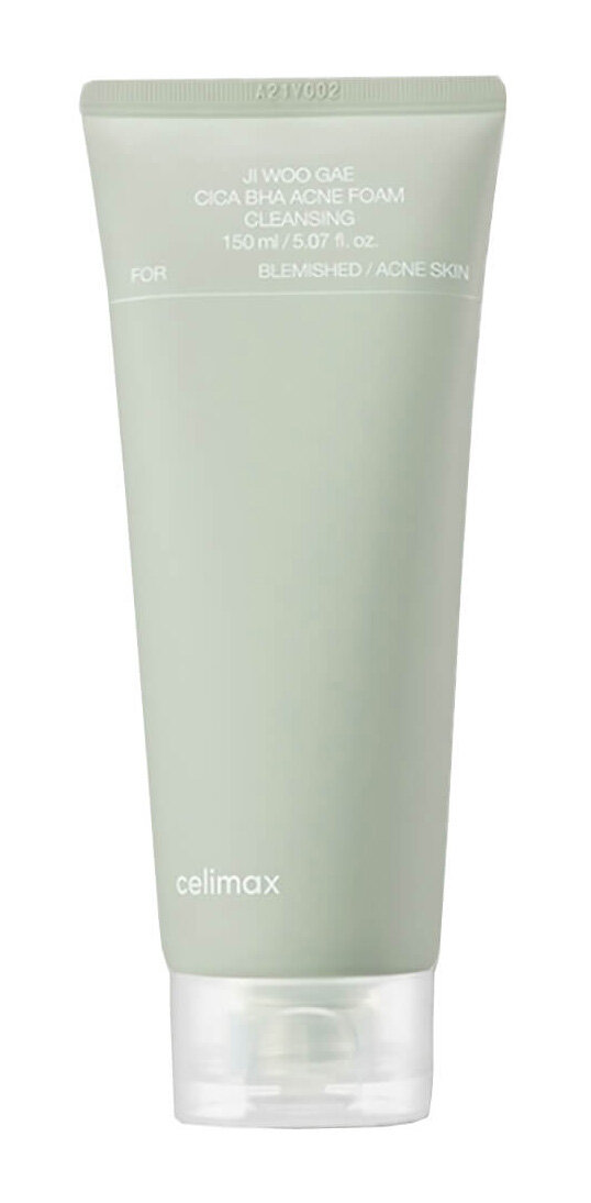 Очищающая пенка с BHA-кислотой Celimax Ji Woo Gae Cica BHA Acne Foam Cleansing, 150 мл