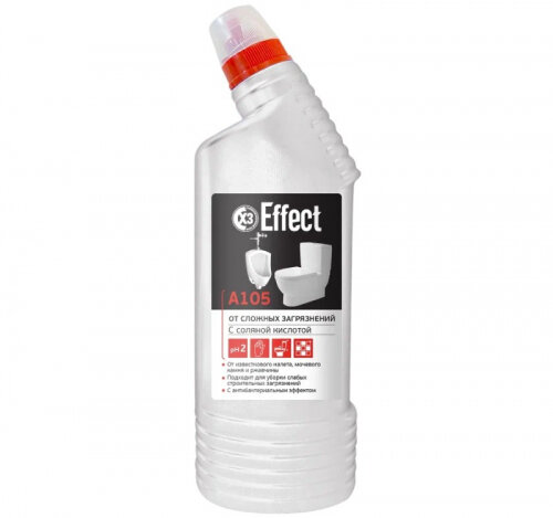 Профессиональное чистящее средство Effect A105 (ALFA 105) санитарно-гигиеническое для сложных загрязнений, 750 мл