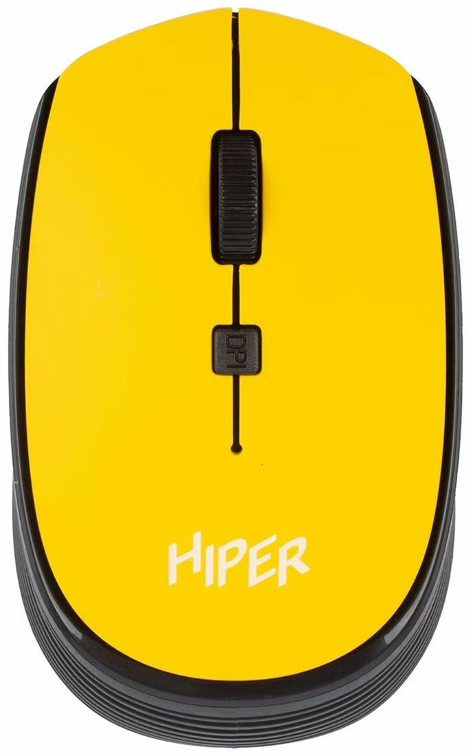 Беспроводная мышь Hiper HOMW-085, желтая