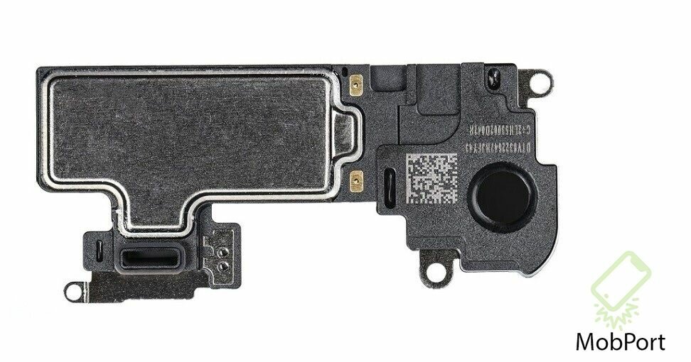 Слуховой динамик, для iPhone Xs, металл/пластик, черно-серый, 7x20мм, 15г — фото 1