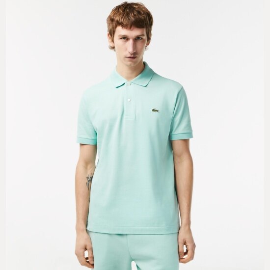 Поло Lacoste L1212-LGF мужское, цвет голубой, размер 56