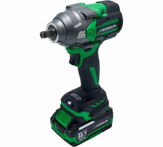 фото Аккумуляторный гайковерт Rossvik 1/2", 1000nm, 21в, 1,9 кг, 1 акб, зу, кейс RIW-1000/1