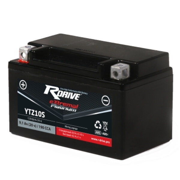 Мото аккумулятор RDRIVE PLATINUM YTZ10S