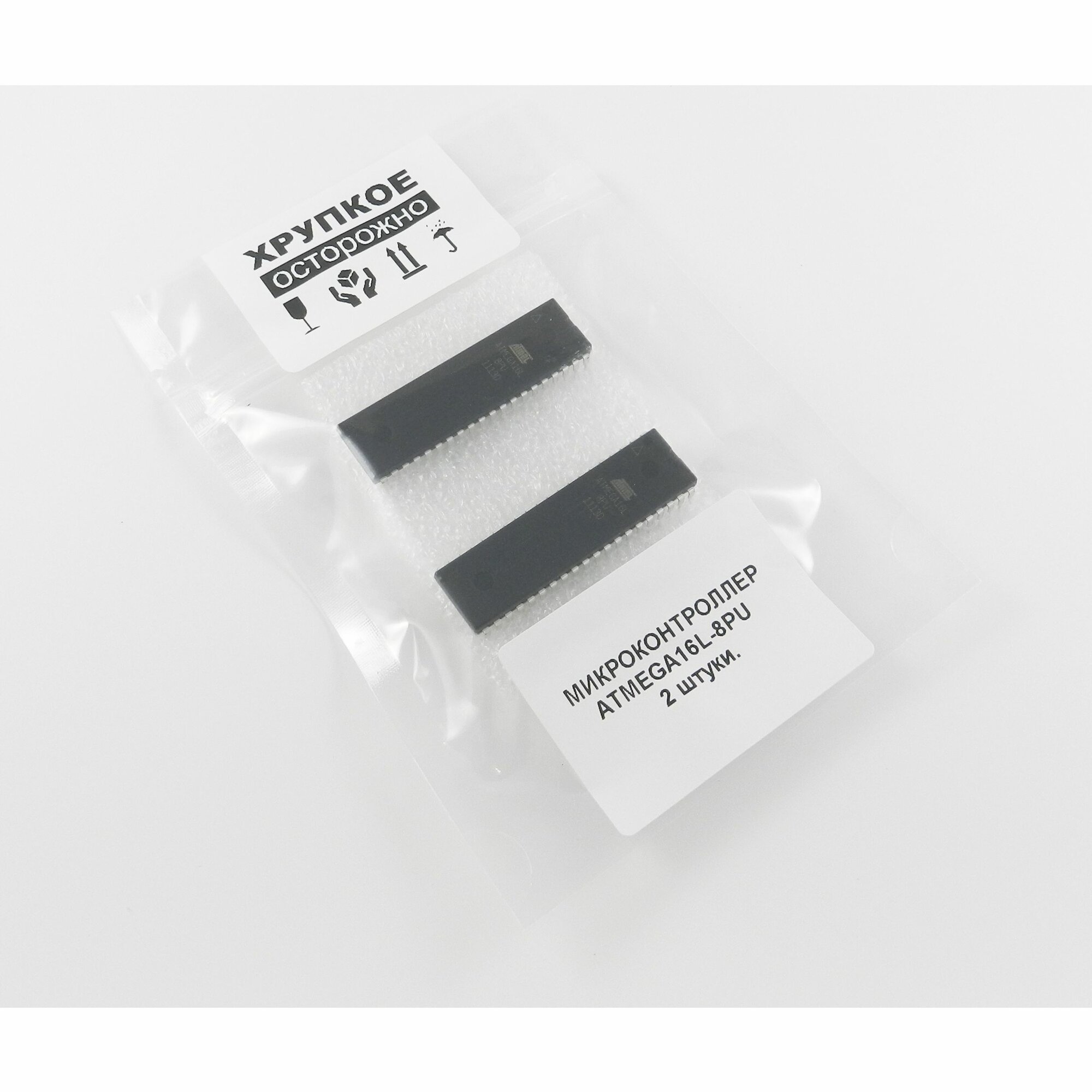 Микроконтроллер ATMEGA16L-8PU, Микроконтроллер 8-бит AVR, DIP40, (оригинал)