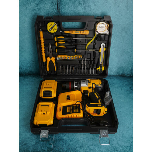 Аккумуляторный шуруповерт 36В с ударным механизмом и набором инструментов 700000₽