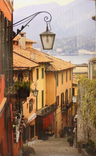 Изображение товара Электрический доброе тепло обогреватель гибкий настенный инфракрасный, рисунок Курортный городок, 500Вт