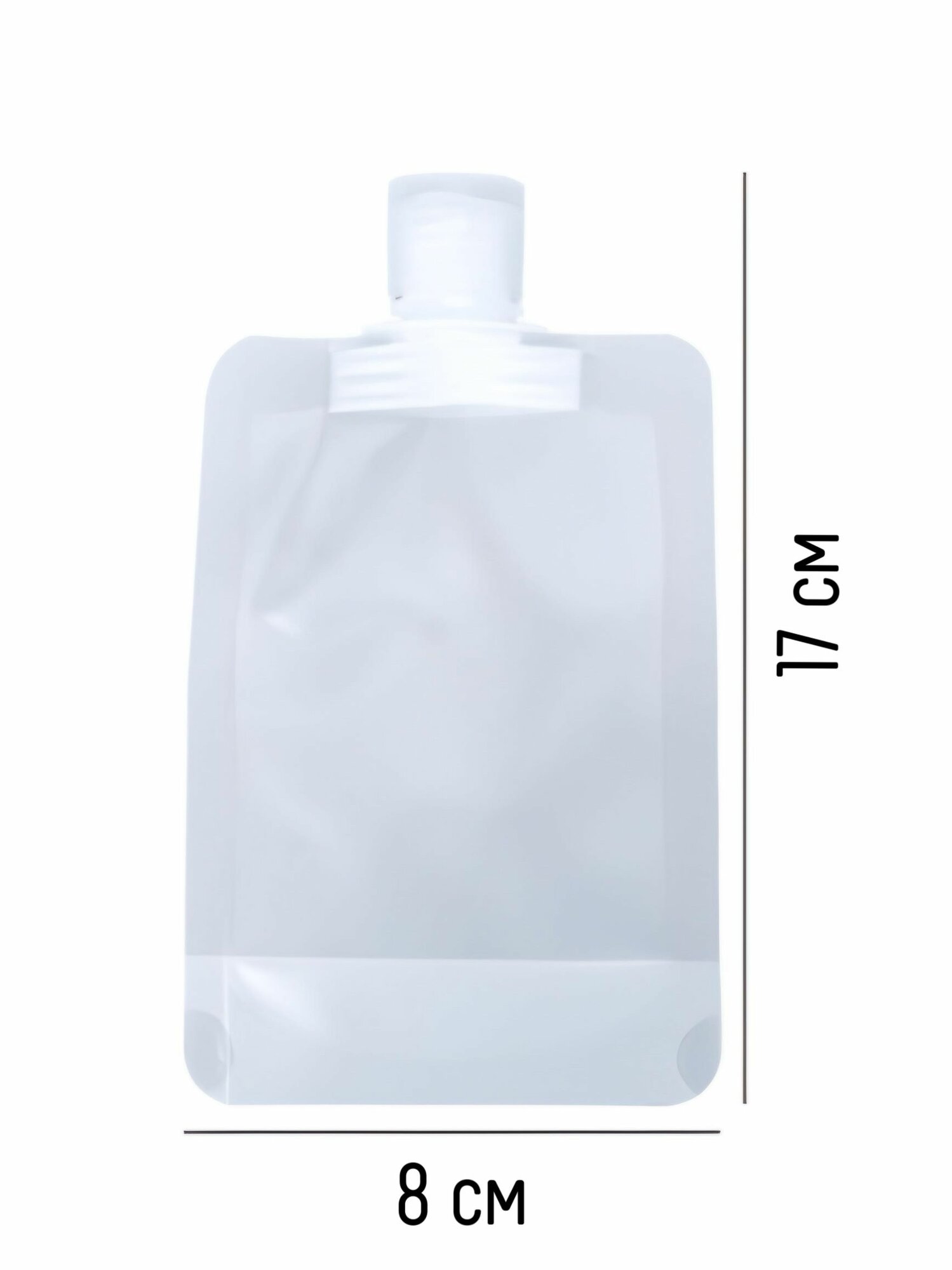 Дорожный флакон Yiwu, 2 шт., 100 мл, размер S, бежевый, бесцветный, белый — фото 1