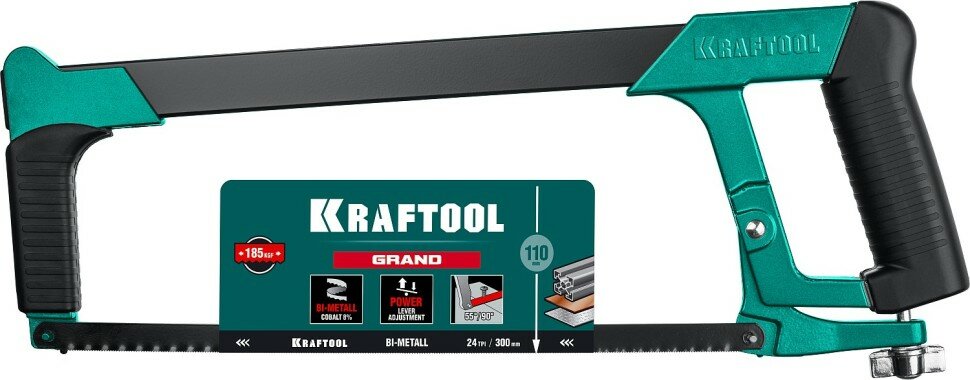 KRAFTOOL GRAND ножовка по металлу, 185 кгс, KRAFTOOL ( 15801_z02 )