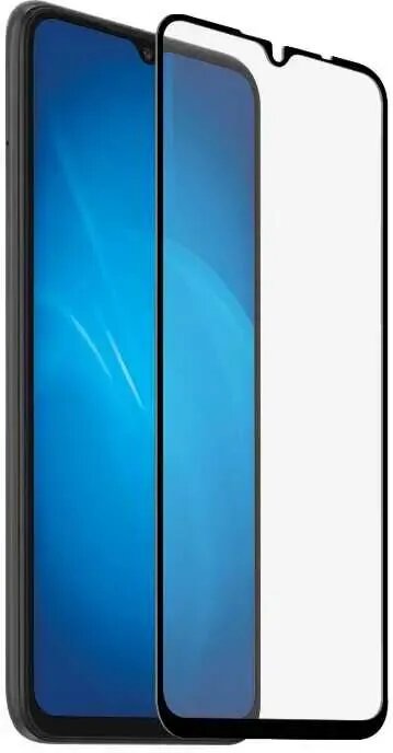 Стекло закаленное DF для Xiaomi Redmi 9A/9C Full Screen + Full Glue Black Frame xiColor-81 - фото №2