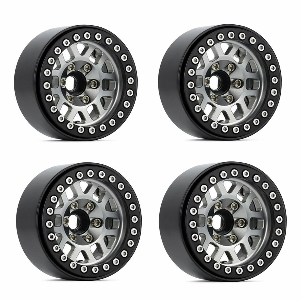 1.9" Бидлок колеса для внедорожника 1/10, черный титановый цвет