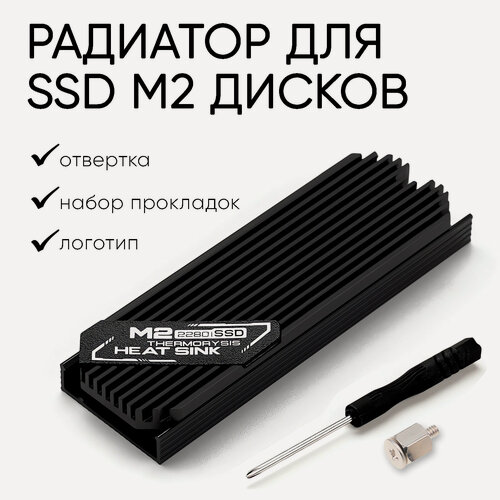 Изображение товара Радиатор для SSD M2 накопителя с отверткой и набором прокладок