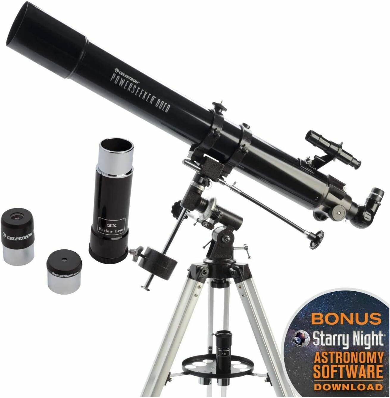 Профессиональный астрономический телескоп CELESTRON PowerSeeker80 EQ