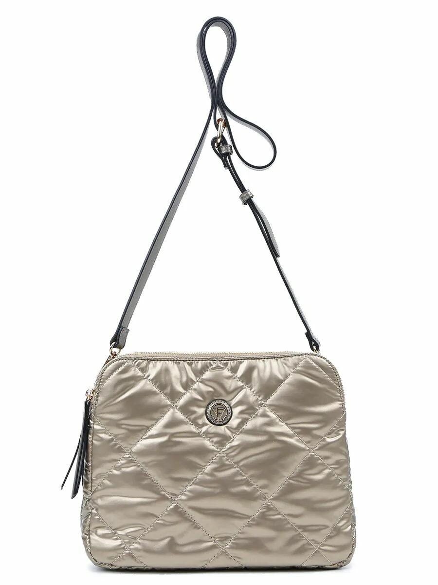 Сумка кросс-боди FABRETTI, фактура стеганая, бежевый