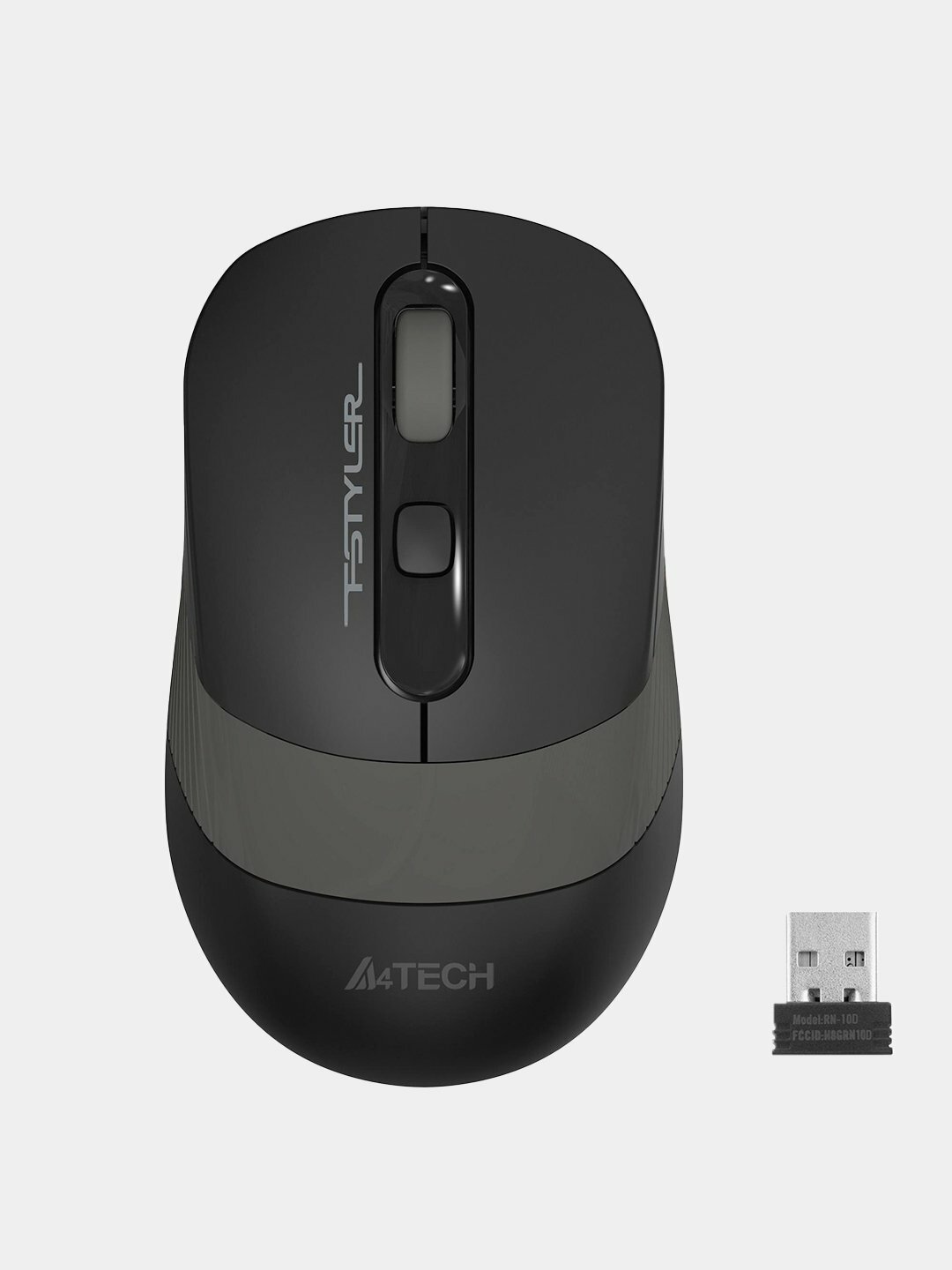 A4Tech FG10 – удобная и надёжная беспроводная мышь. Эргономичная форма и тихие клики серый