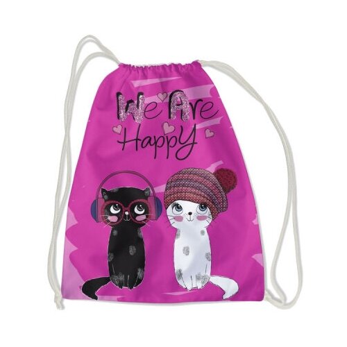 Сумка для обуви кокос We're Happy, 43*34 см 210264