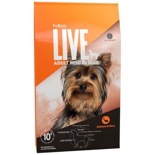 PROBIOTIC LIVE DOG для взрослых собак маленьких пород с лососем (7,5 кг)