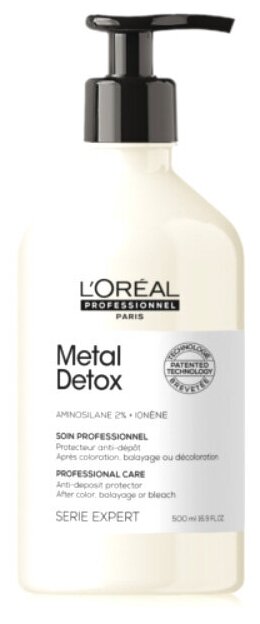 Кондиционер LOREAL PROFESSIONNEL для восстановления окрашенных волос Metal Detox, 500 мл
