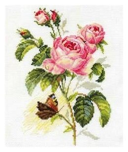 Набор Роза и бабочка 17х25 Алиса 41306