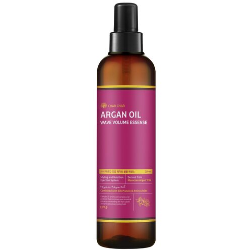Char Char Argan Oil Wave Volume Essense Эссенция для волос с аргановым маслом, 250 мл