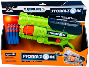 Игровой набор детский бластер-пистолет с мягкими поролоновыми пулями /Подарок для мальчика,