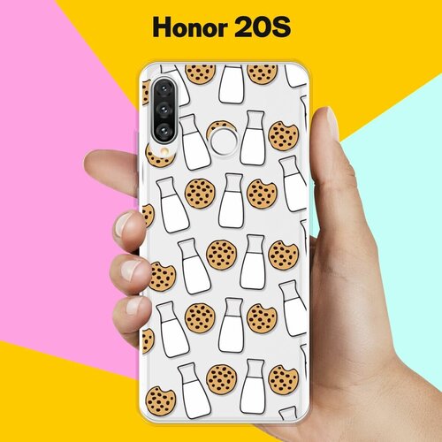 Силиконовый чехол Печеньки и молоко на Honor 20s