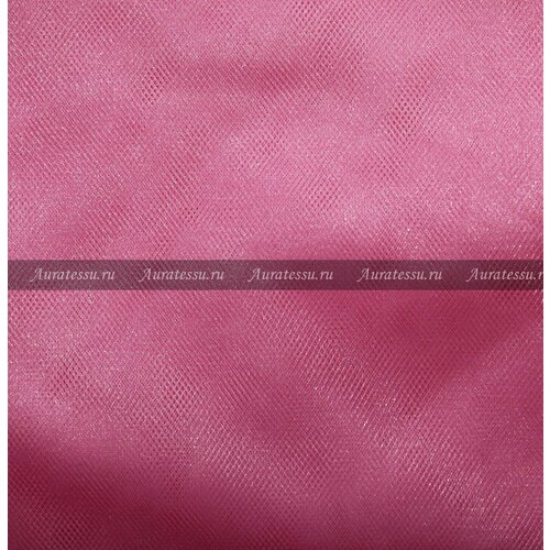 Ткань Фатин средней жесткости перламутр розовый, ш140см, 0,5 м
