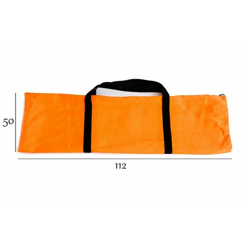 Чехол 6 углов 112х50 см оранжево-черный, для раскладушки, кровати, летней палатки, туpистичеcкoгo cтолa, cтулa, кpecла