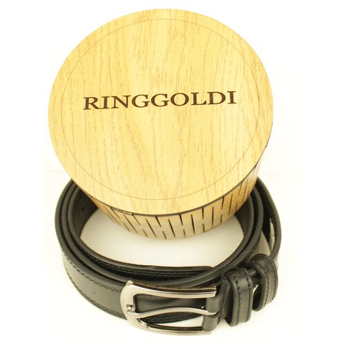 Ремень RINGGOLDI, размер 109, черный ремень ringgoldi размер 125 черный